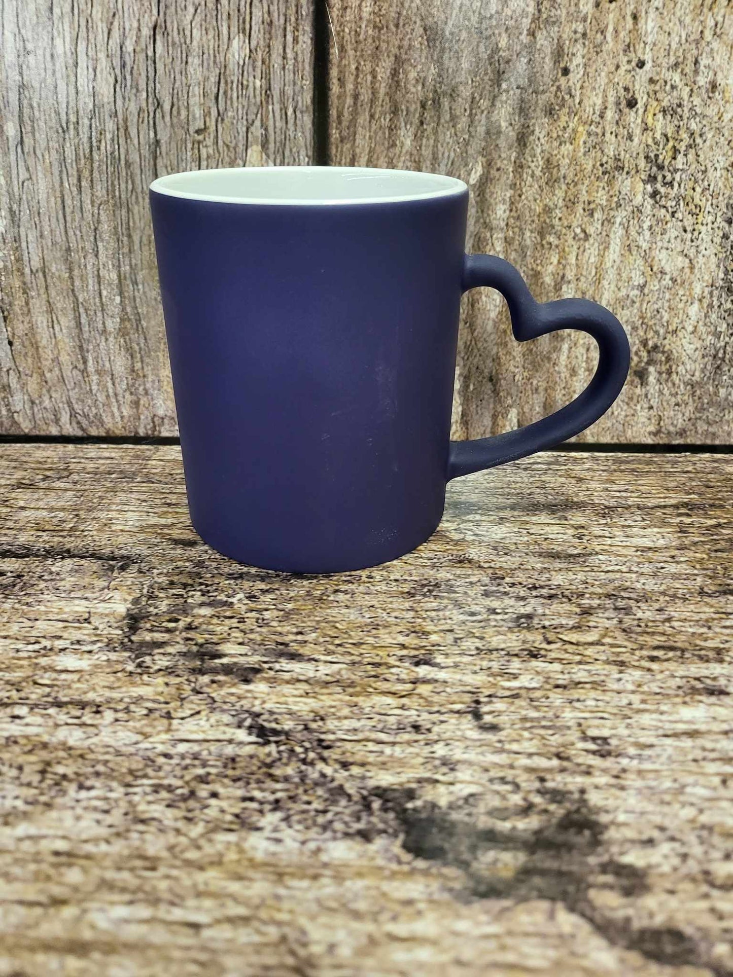 11oz Heat changing Mug with Heart Handle