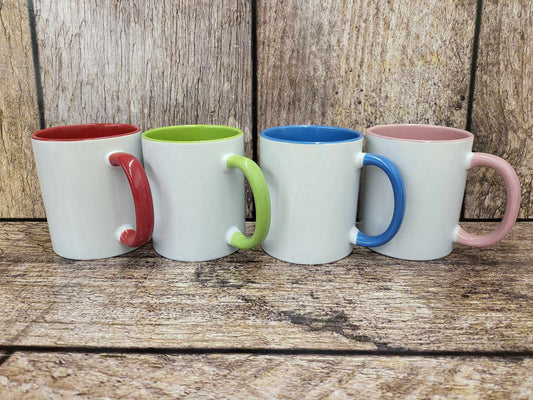 11oz Mug Colored Handle & Inside