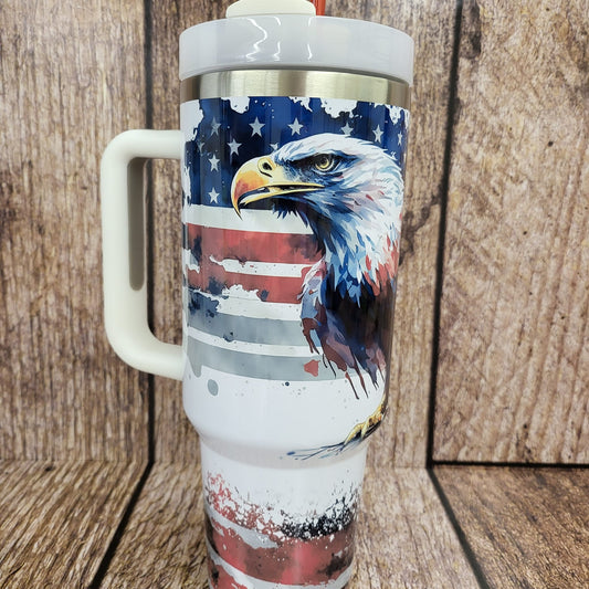 40oz American Eagle Custom Design