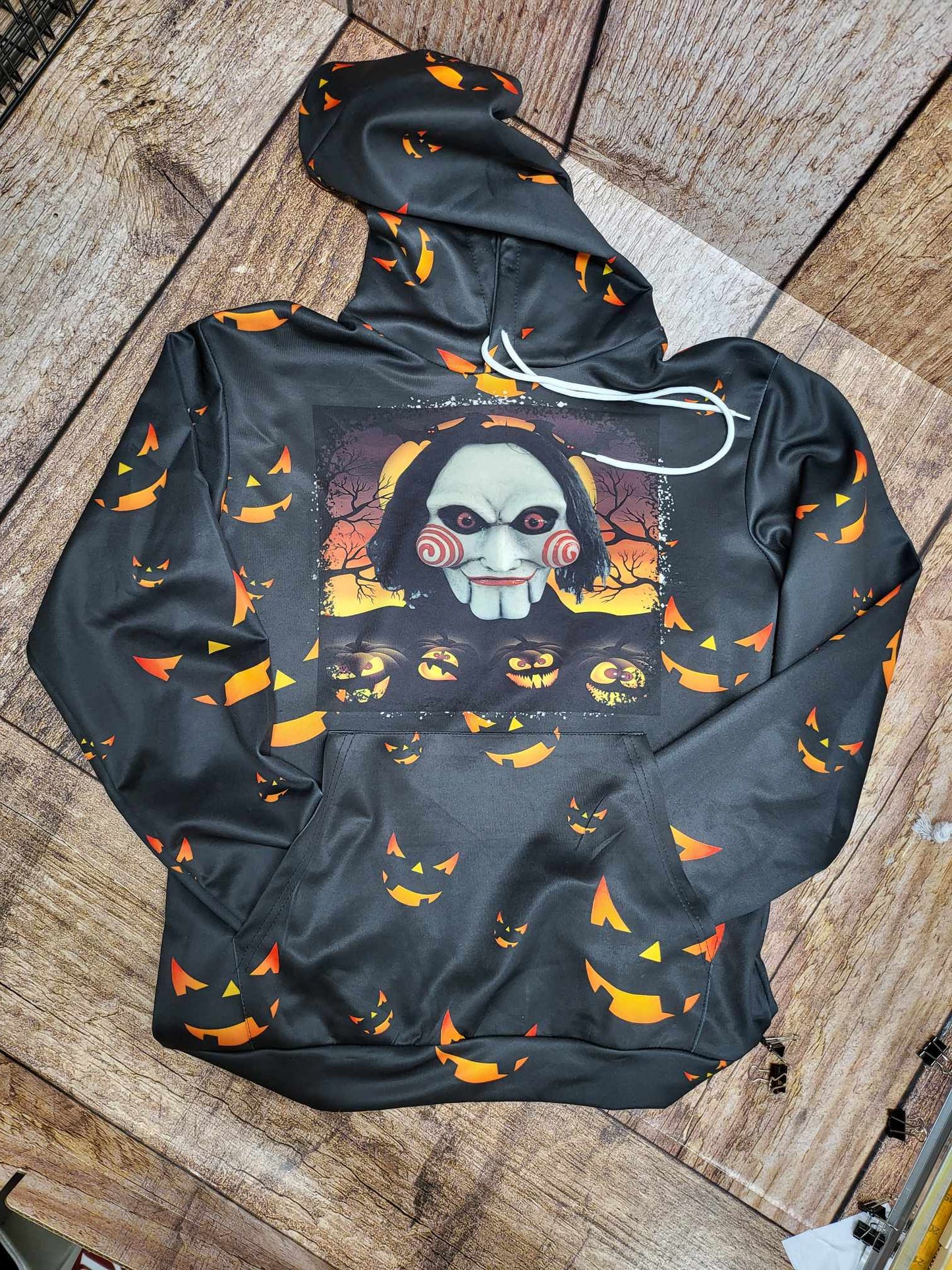Black Pumpkin Hoodie Sublimation Blank