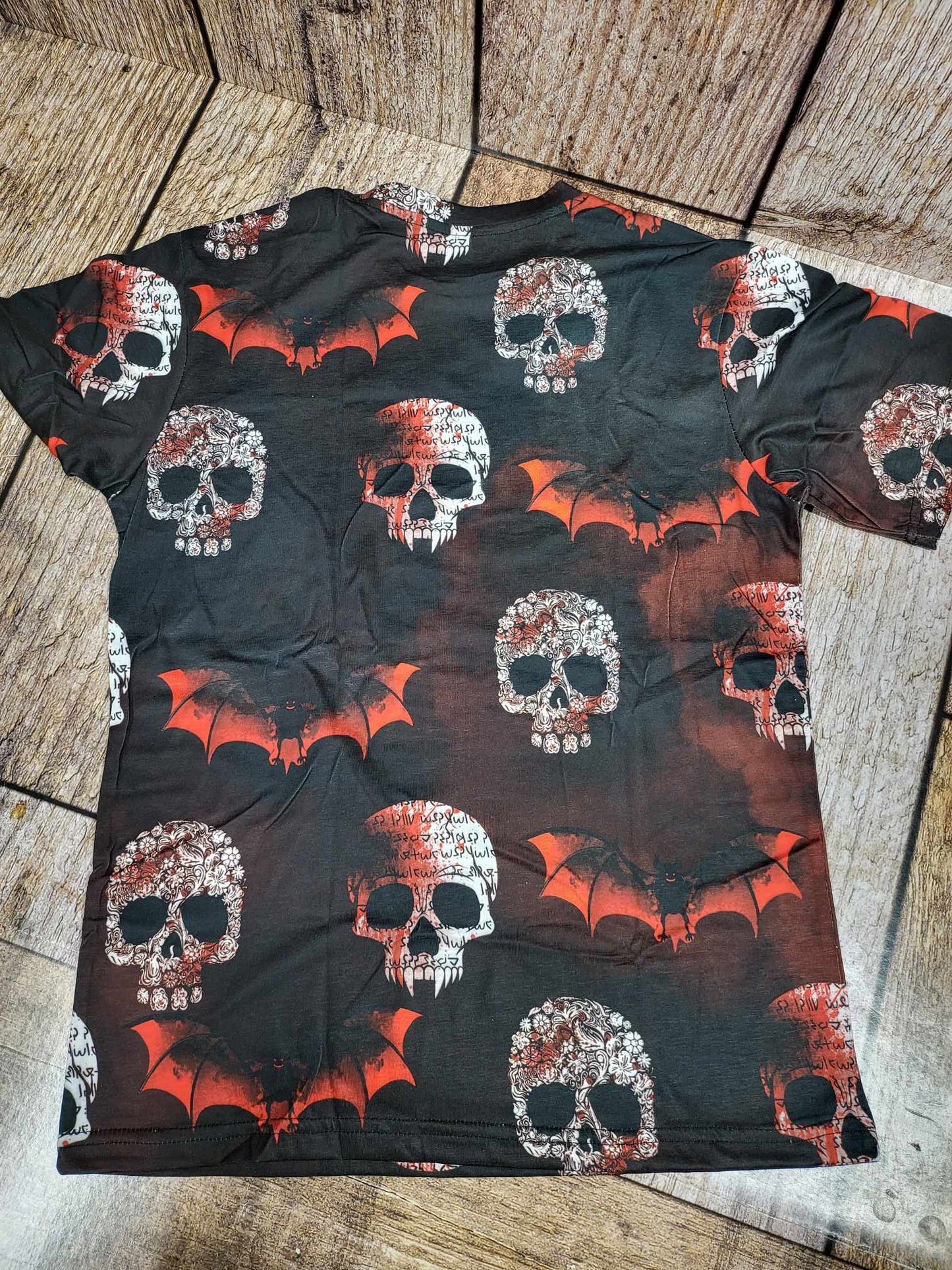 White Skull Sublimation T-shirt