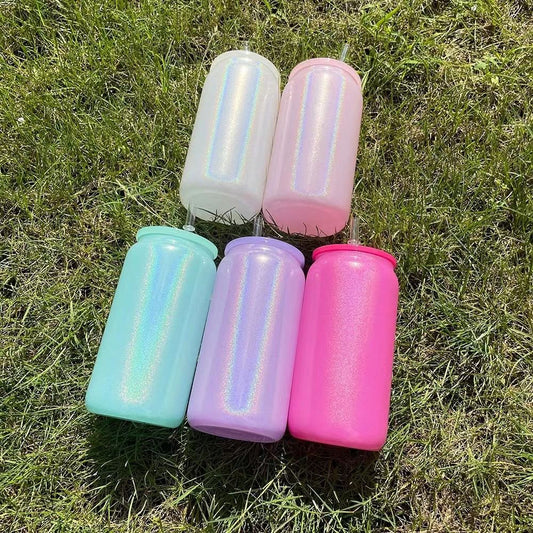 16oz Shimmer Glass tumblers