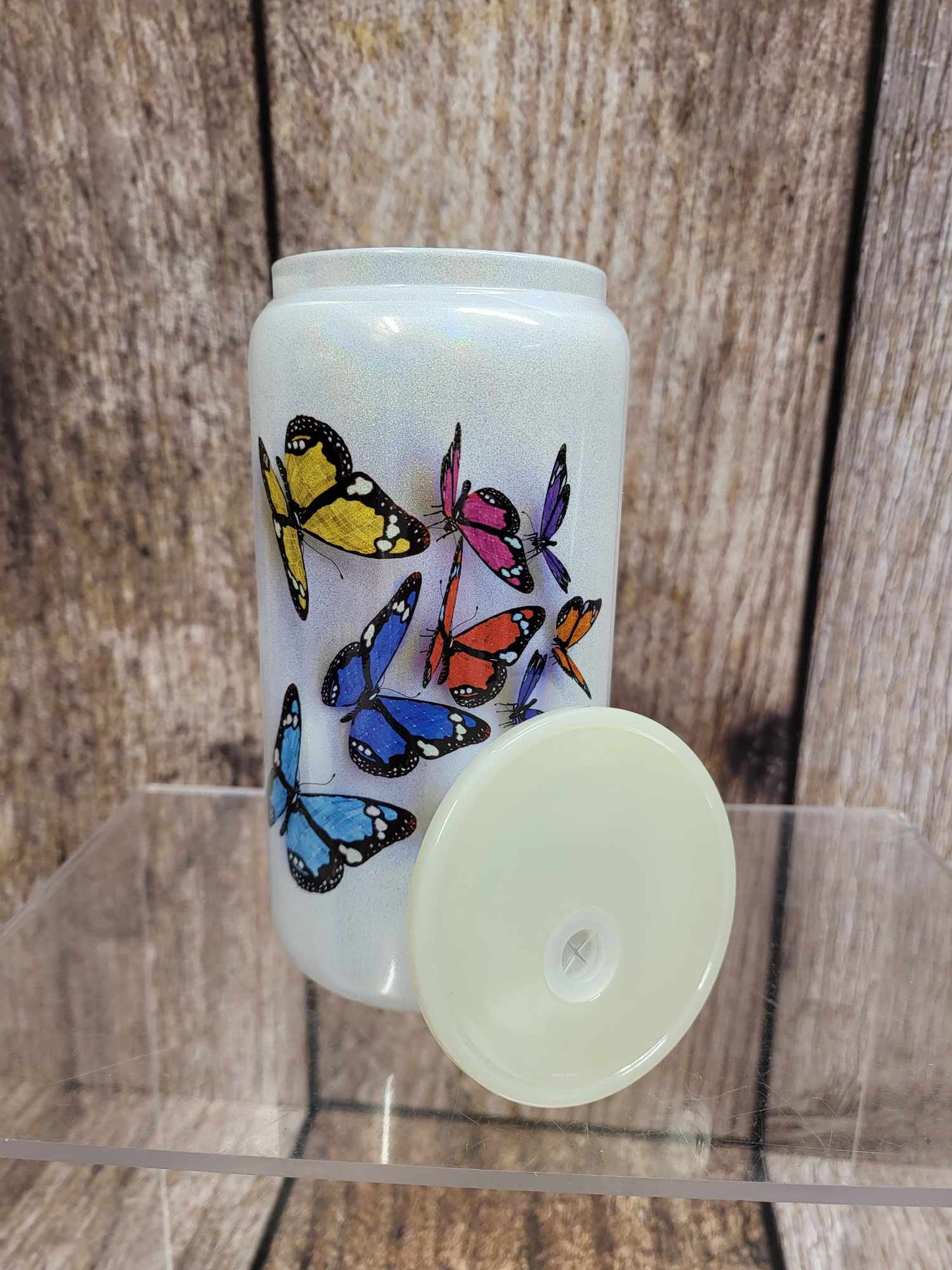 16oz Shimmer Glass tumblers