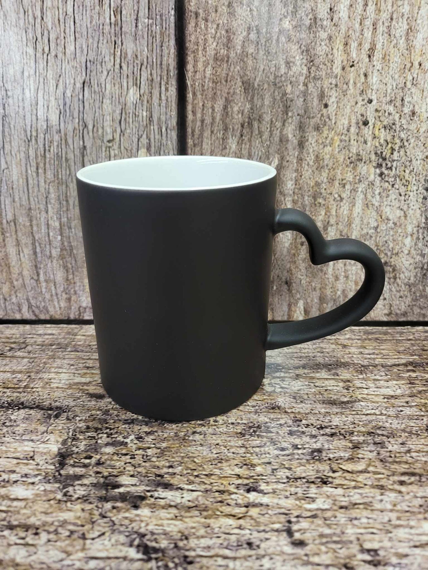 11oz Heat changing Mug with Heart Handle