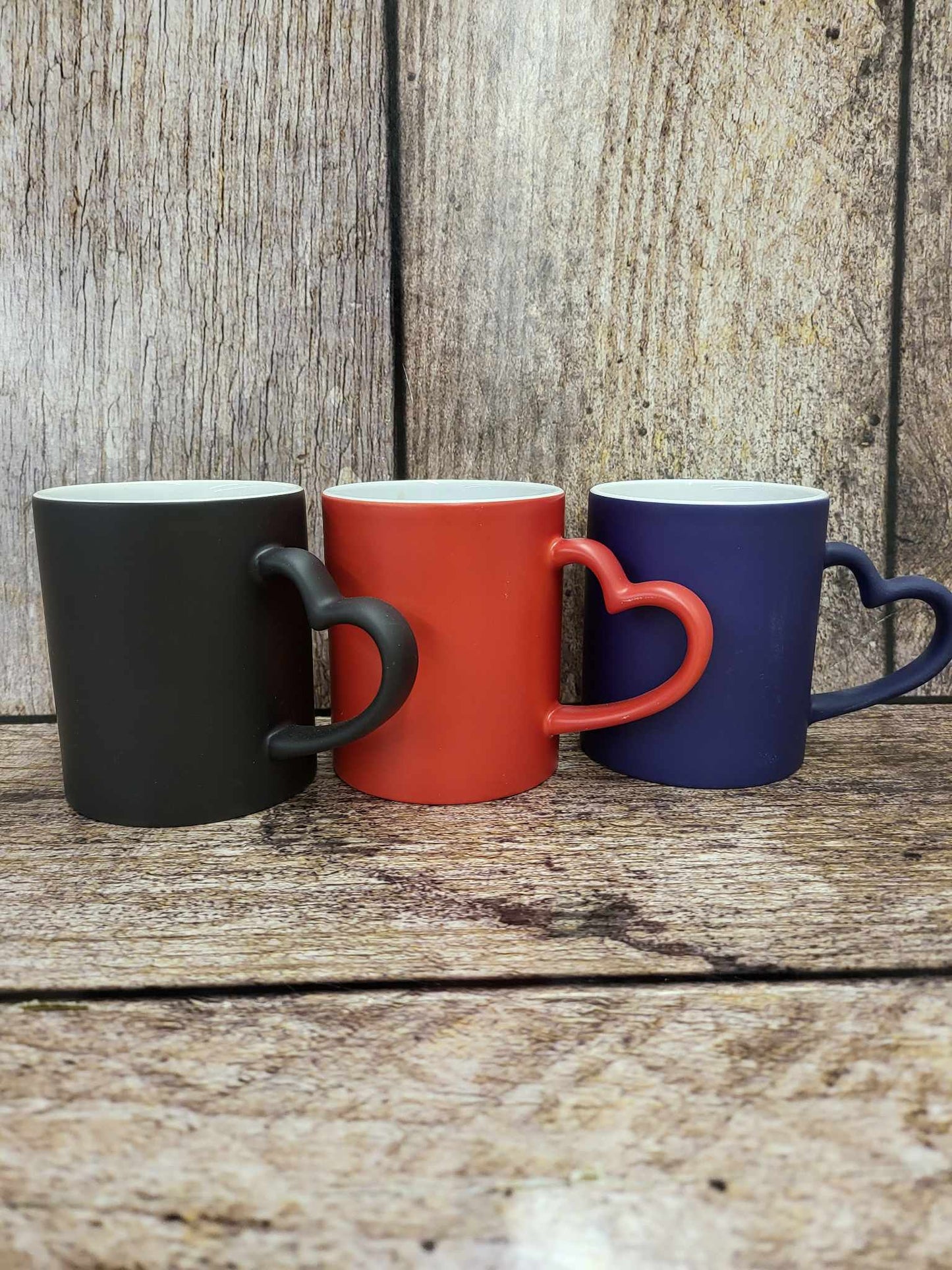 11oz Heat changing Mug with Heart Handle