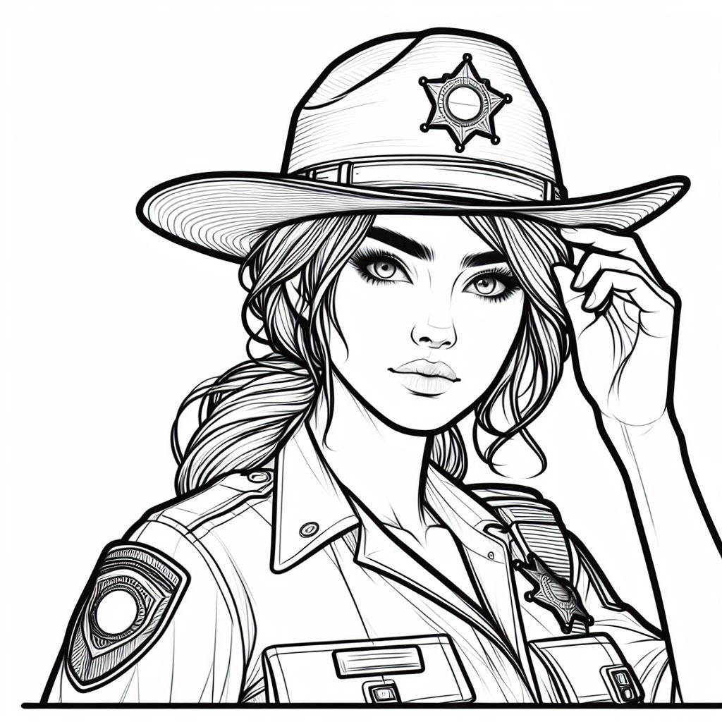 First Responders Coloring Book Pages - Digital Download